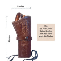 Hulara Leather Western Gun Holster Heritage Rough Rider .Colt SAA Ruger Wrangler Single Six Vaquero Uberti Cattleman Cowboy Holsters for 4.75