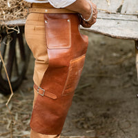 Hulara Full Grain Buff Leather Cowboy Chaps for Men Fashion Western Chaps Riding Chaps for Women & M - 5