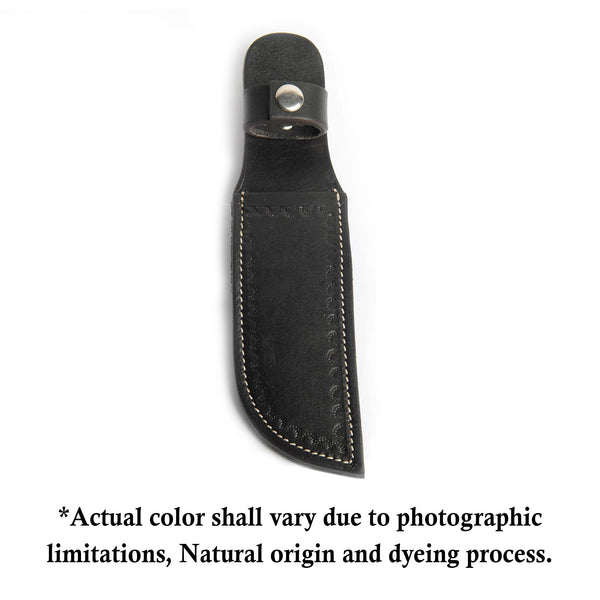 Hulara Genuine Leather Knife Sheath â€“ 5" Leather Knife Holder with Belt Loop, Fits 3.5" Blade â€“ Fixed Blade Knife Sheath, Leather Knife Sheaths, Knife Scabbard for Belt