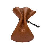 Hulara-Genuine Cowhide Leather Drawstring Shell Pouch Shotgun Ammo Storage Pouch Rifle Ammunition Am - 12