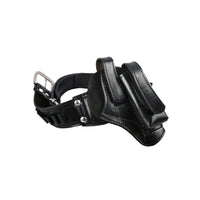 Hulara Full Grain Leather Revolver Carry Case – Durable Black Belt Cover for Safe Transport and Storage for Men Women Pistol Holsters, Gun Holders for Magzine, Colt Gun