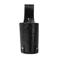 Hulara Full Grain Buff Leather Beer Holster Small Bottle Holster for Men Cowboy Beer Holder for Travel/Outdoor Beer Holster Belt