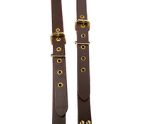 Hulara Full Grain Buff Leather Suspenders For Men/Women Adjustable Back Y Design Dress Suspenders For Men Brown Leather Suspenders For Men/Grooms/Wedding/Gift Mens Suspenders - 10