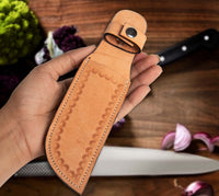 Hulara_Genuine Leather Case Handmade Real Leather Knife Sheaths with Belt Loop Pocket Knife Holder for Belt 4.5