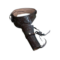 Hulara Full Grain DD Harness Buff Leather Western Gun Holster for Men Heritage Rough Rider 357 Magnum Holster Cowboy Gun Belt and Holster .38/.357 Cal Revolver Holster - 9