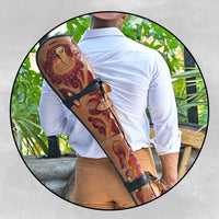 Hulara 33" Leather Rifle Scabbard Lever Action – Western Handmade Gun Case | Full Grain Leather Rifle Case | Fits Winchester, Marlin, Henry 16-24 Inch Barrel | Saddle & ATV Mount - 6