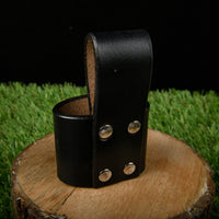 Hulara Handmade Genuine Leather Axe Holster with Belt Loop Hammer Holder for Tool Belt Hammer Holste - 5