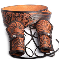 Hulara Full Grain DD Harness Buff Leather Western Gun Holster Belt for Men Heritage Rough Rider 357  - 7