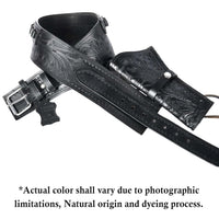 Hulara Western Gun Holster .45 Auto .45 ACP 44/45 Caliber Cowboy Holster for Revolver Full Grain Buff Leather Gun Holster with Belt for Men - 5