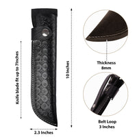 Hulara_Genuine Leather Case Handmade Real Leather Knife Sheaths with Belt Loop Pocket Knife Holder for Belt 10