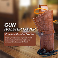 Hulara Leather Western Gun Holster Heritage Rough Rider .Colt SAA Ruger Wrangler Single Six Vaquero Uberti Cattleman Cowboy Holsters for 4.75