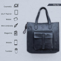 Hulara Genuine Leather Tote Bag, Backpack Top Handle Backpack Black, - 4
