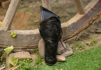 Hulara Genuine Leather Cross Draw Holster Gun Holder 22 .38/357 .44/45 Cal Revolver Western Rough Ri - 33