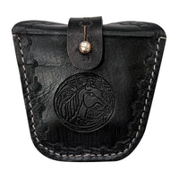 Hulara Top Grain Leather Ammo Case And Cross Draw Revolver Holster Set – Fits 4Inch to 8Inch 22/38/3 - 5