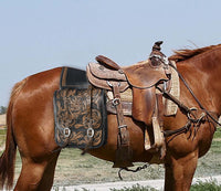 Hulara Full Grain Buffalo Leather Western Saddle Bag Tooled Horse Saddle Bag for Trail Riding Saddle Carrier Bag for Horses - 3