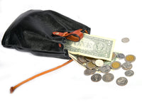 Hulara-Genuine Cowhide Leather Drawstring Shell Pouch Shotgun Ammo Storage Pouch Rifle Ammunition Am - 20