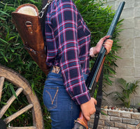 Hulara 33" Leather Rifle Scabbard Lever Action – Western Handmade Gun Case | Full Grain Leather Rifle Case | Fits Winche