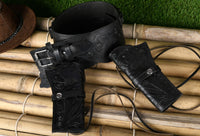 Hulara Genuine Leather Western Gun Belt Concealed Carry Gun Holster Belt for Men Women Cowboy Costume Revolver Holster Pistol Tactical Hoslter - 6