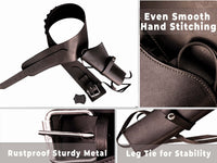 Hulara Full Grain DD Harness Buff Leather Western Gun Holster for Men - Heritage Rough Rider 357 Magnum Cowboy Gun Belt and Holster for .38/.357 Cal Revolver - 4