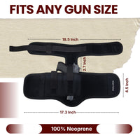 Hulara Ankle Holster for Deep Concealment Inside Boot Holster Fits Glock 43 26 19, Ruger LCP, SIG P365,P238, Springfield, Shield 9mm, Bodyguard 380 & Similar Models with Magazine Pouch - 2
