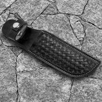 Hulara_Genuine Leather Case Handmade Real Leather Knife Sheaths with Belt Loop Pocket Knife Holder for Belt 4.7