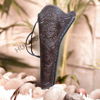Hulara Western Tanned Leather Holster Fits the Colt Uberti Pietta Traditions Model 1851 1861 Navy 1860 Army Ruger Old Army Cowboy Holsters for Revolvers - 4