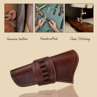 Hulara Leather Western Gun Holster for .22 Caliber Revolver – Fits 4