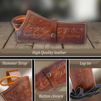 Hulara Leather Western Gun Holster Heritage Rough Rider .Colt SAA Ruger Wrangler Single Six Vaquero Uberti Cattleman Cowboy Holsters for 4.75