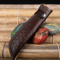 Hulara_Genuine Leather Case Handmade Real Leather Knife Sheaths with Belt Loop Pocket Knife Holder for Belt 10" Blade Fits Knife Holster. - 8