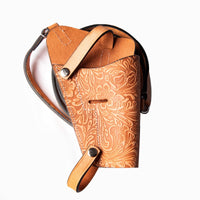 Hulara Western Shoulder Holster Cowboy Buff Leather for Glock 1911 Holster Right Hand Gun Holster Cr - 9