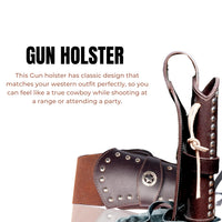 Hulara Leather Western Gun Holster Heritage Rough Rider .Colt SAA Wrangler Single Six Vaquero Uberti Cattleman Cowboy Holsters for 4.75
