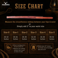 Hulara Full Grain Buff Leather Ammo Belt 22 Cartridge Belt Western Ammo Case Bullet Ammo Loops for Men