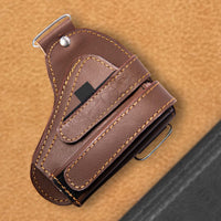 Hulara OWB Leather Holster for Glock 17 Holster Fits 1911 Holster S&W M&P Shield Plus Holster Right- - 16