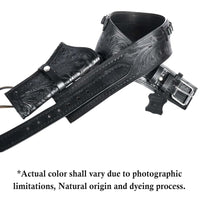 Hulara Western Gun Holster .45 Auto .45 ACP 44/45 Caliber Cowboy Holster for Revolver Full Grain Buff Leather Gun Holster with Belt for Men - 5