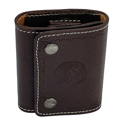 Hulara Leather .222, .223Remington and 5.56 NATO Ammunition Carrier Wallet Shell Pouch Shotgun Shell Ammo Holder Rifle Cartridge Holder (Brown)