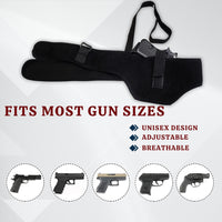 Hulara Quick Draw Shoulder Holster Belly Band Gun Holster, Men's/Women's Underarm Holster Adjustable Chest Gun Holster for Men & Women – Fits Glock, Sig Sauer, S&W, Ruger, & More_Double - 3