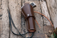 Hulara Leather Western Gun Holster Heritage Rough Rider .Colt SAA Ruger Wrangler Single Six Vaquero Uberti Cattleman Cowboy Holsters for 4.75