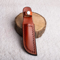 Hulara_Genuine Leather Case Handmade Real Leather Knife Sheaths With Belt Loop Pocket Knife Holder For Belt 4.7