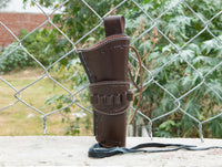 Hulara Leather Western Gun Holster for .22 Caliber Revolver – Fits 4