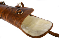 Hulara Cowhide Leather Rifle Sling 48-50 Inch Gun Cases for Rifles Slip Bag Shotgun Case With Should - 7