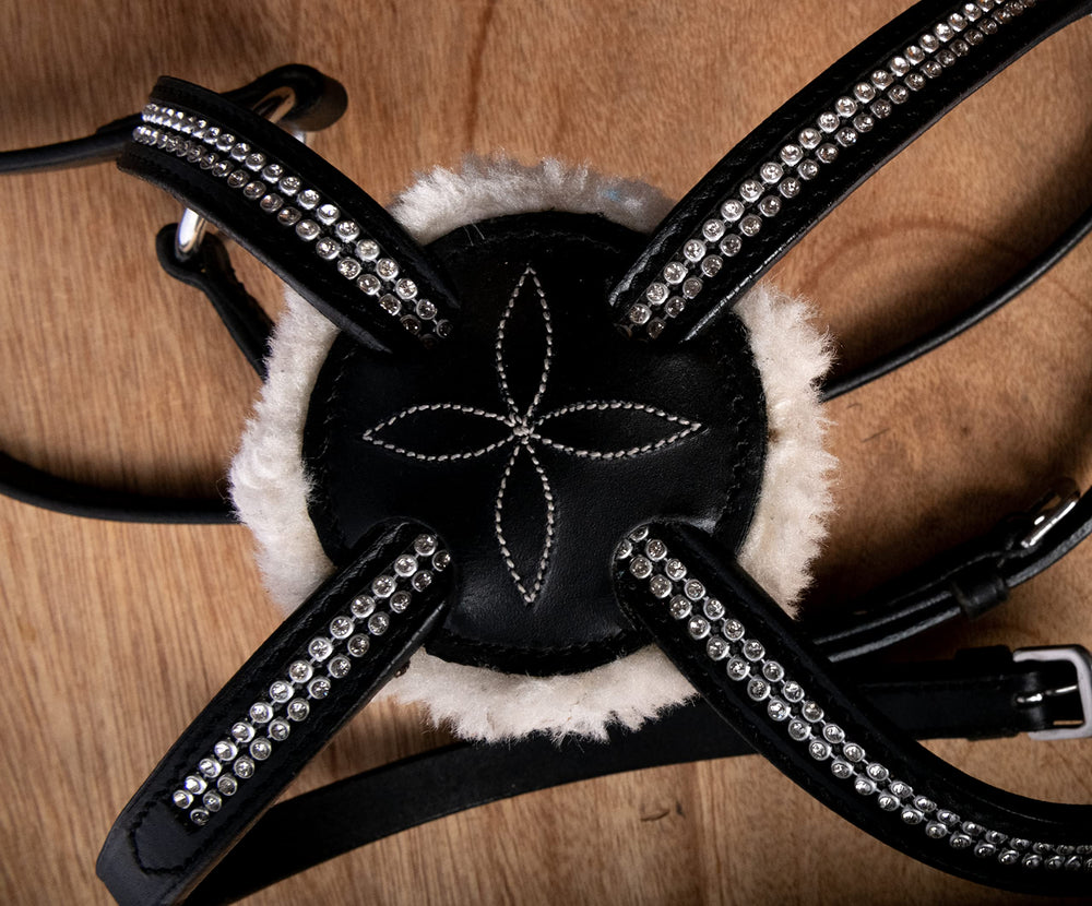 Hulara Top Grain Cowhide Leather English Bridle Snaffle Horse Bridle Noseband With Browband Horse Bi - 5