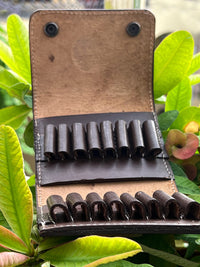 Hulara Leather .222 , .223Remington and 5.56 NATO Ammunition Carrier Wallet Shell Pouch Shotgun Shel - 13