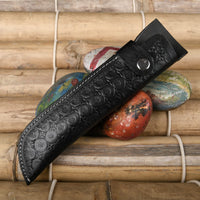 Hulara_Genuine Leather Case Handmade Real Leather Knife Sheaths with Belt Loop Pocket Knife Holder for Belt 10" Blade Fits Knife Holster. - 6