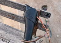 Hulara Genuine Leather Cross Draw Holster Gun Holder 22 .38/357 .44/45 Cal Revolver Western Rough Ri - 52