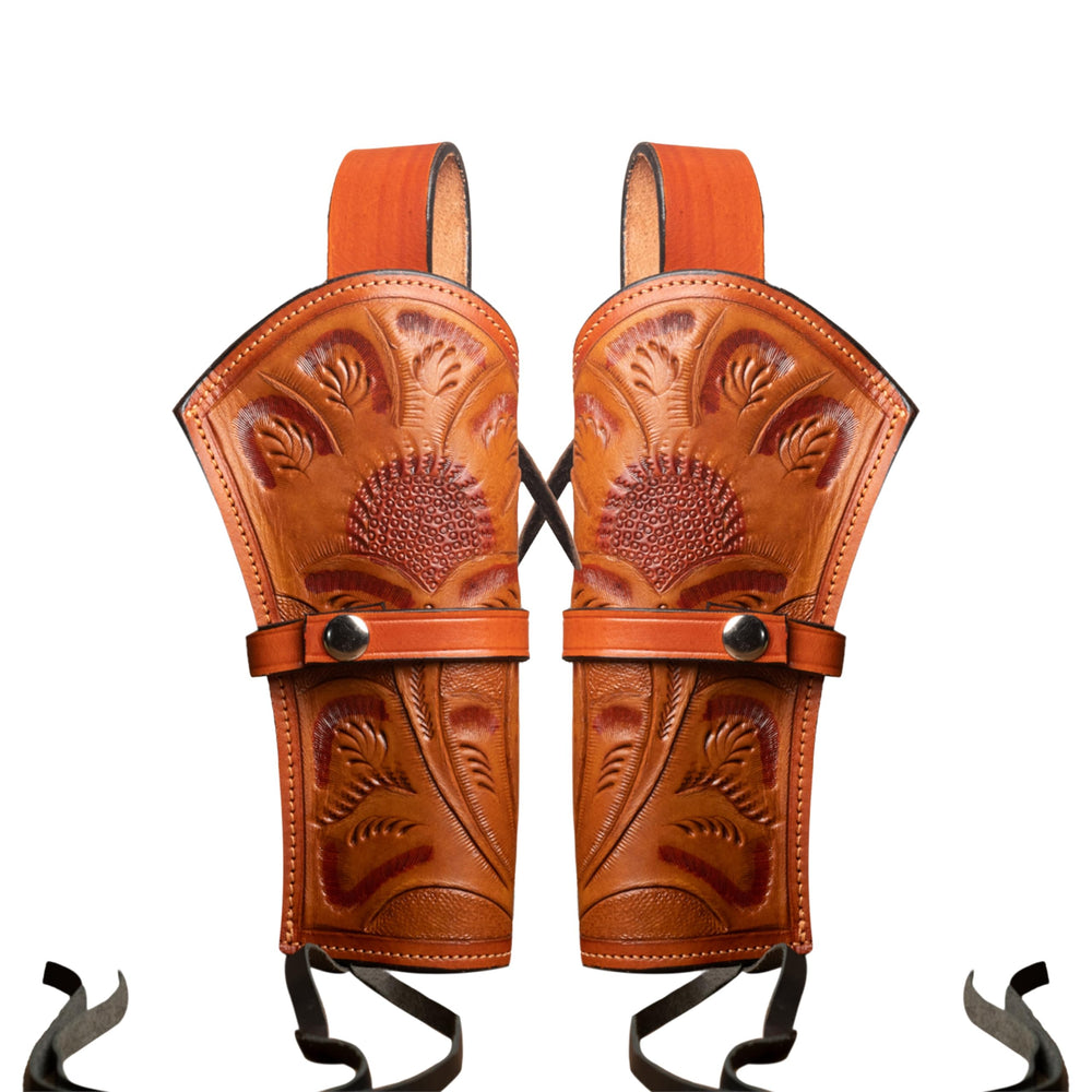 Hulara Leather Western Gun Holster Pack of 2 Heritage Rough Rider .Colt SAA Wrangler Single Six Vaquero Uberti Cattleman Cowb