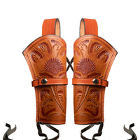 Hulara Leather Western Gun Holster Pack of 2 Heritage Rough Rider .Colt SAA Wrangler Single Six Vaquero Uberti Cattleman Cowb