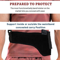 Hulara Quick Draw Shoulder Holster Belly Band Gun Holster, Men's/Women's Underarm Holster Adjustable Chest Gun Holster for Men & Women – Fits Glock, Sig Sauer, S&W, Ruger, & More_Right - 4