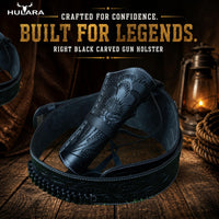 Hulara Western Gun Belt with Holsters for Heritage Rough Rider| Cowboy Holster Belt|Revolver Holster