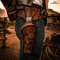 Hulara .22/.38/.44 Caliber Western Gun Holster Belts | Heritage Rough Rider | Cowboy Gun Belt | Ruge