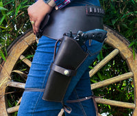 Hulara Full Grain Buff Leather 22 Caliber Plain Western Holster Heritage Rough Rider 22 Holster Western Gun Belt Heritage 22 Holster Cowboy Holster Wrangler Holster 22 Revolver Holster. - 8